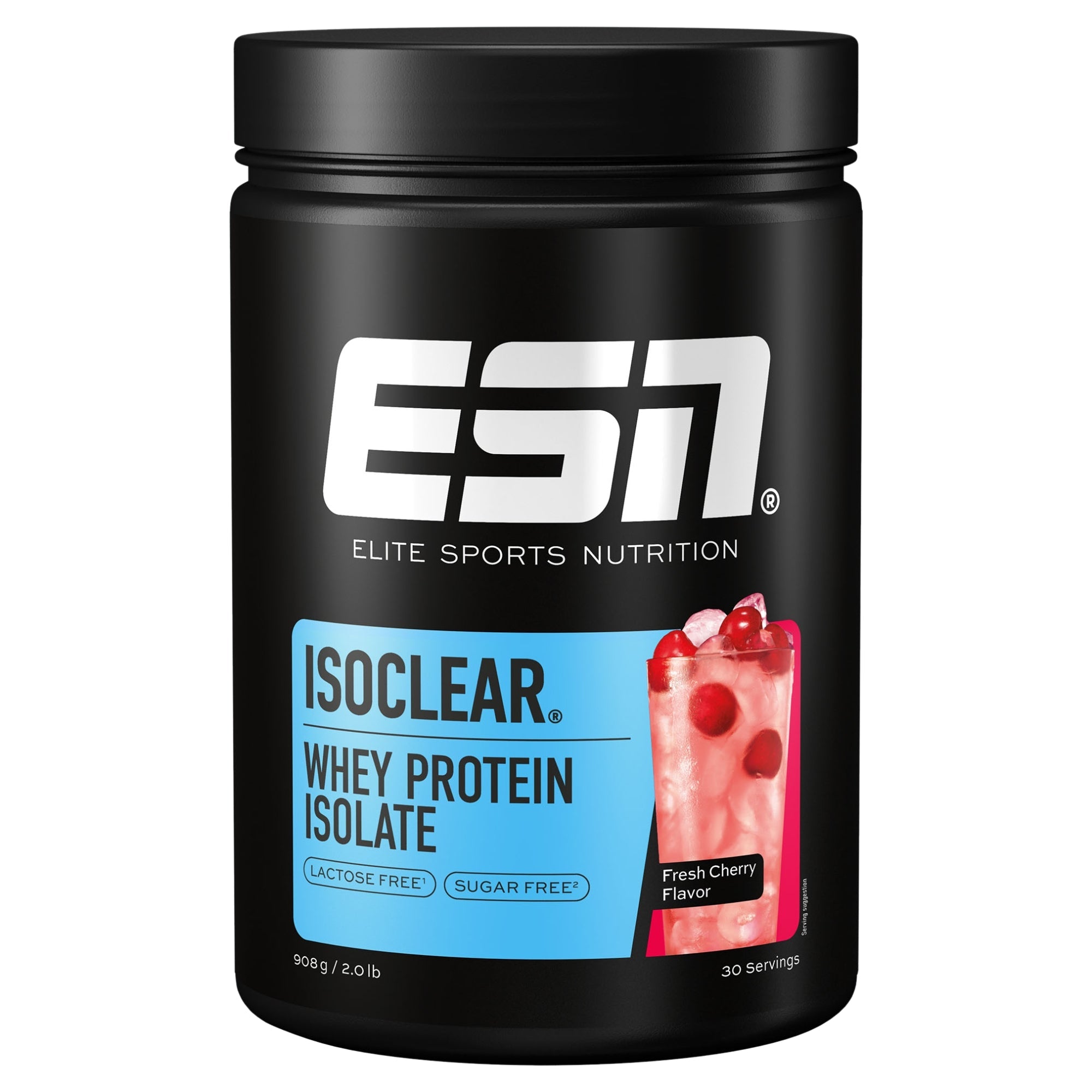 ESN Isoclear Fresh Cherry 908 grammi - limonata proteica isolato di siero di latte senza zucchero senza lattosio
