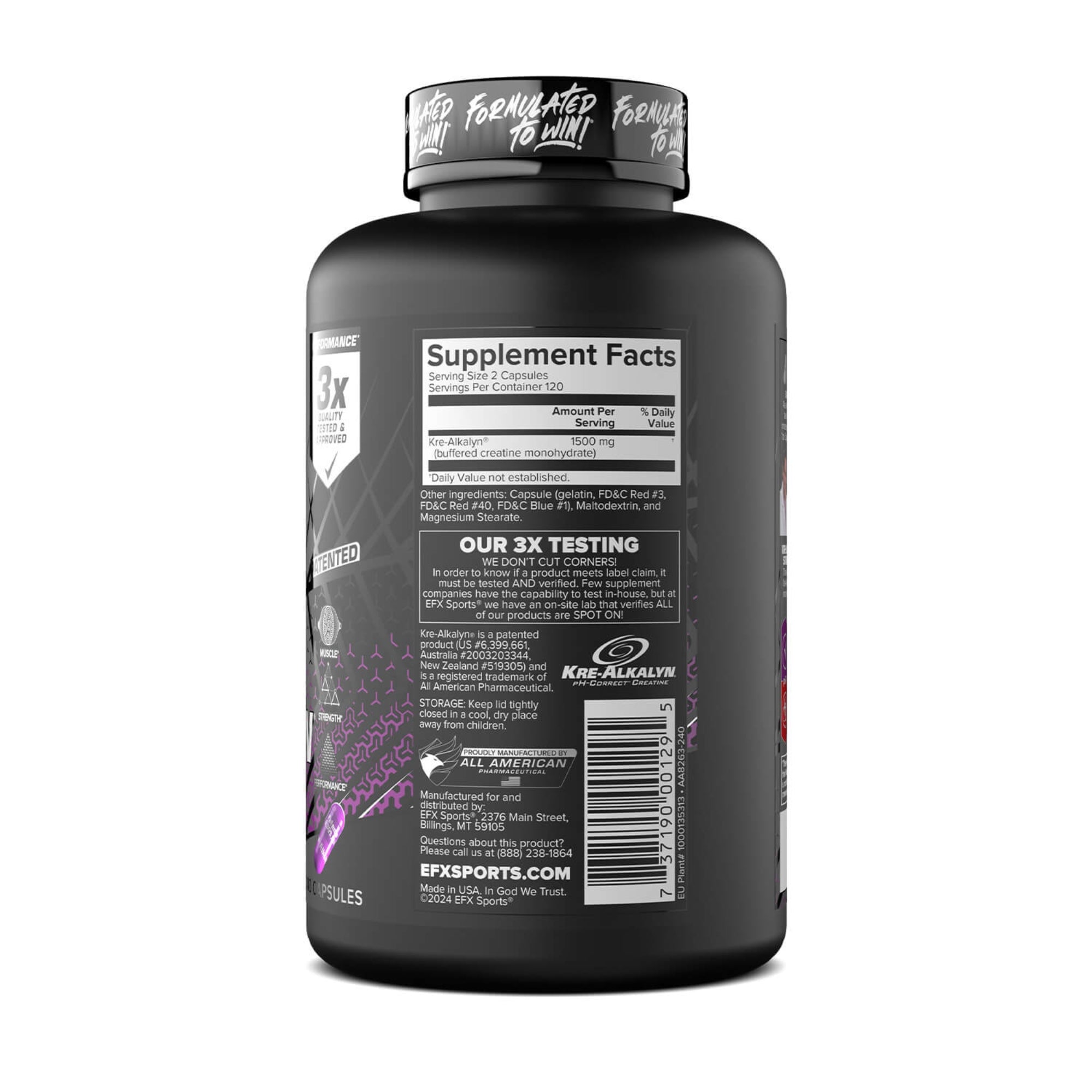 Kre-Alkalyn EFX 1500mg | EFX Sports