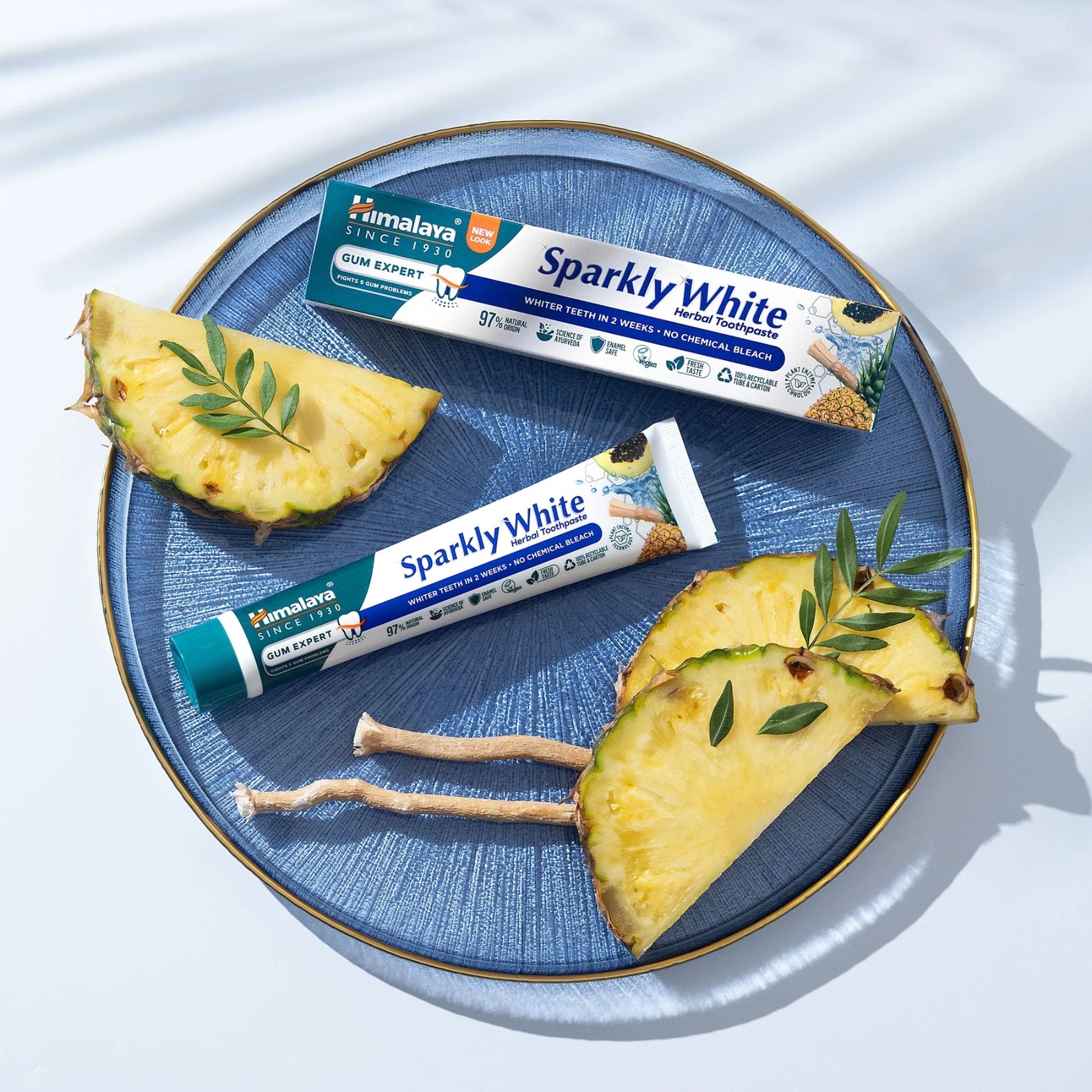 Gum Expert Dentifricio alle Erbe Sparkly White | 75 ml | Himalaya