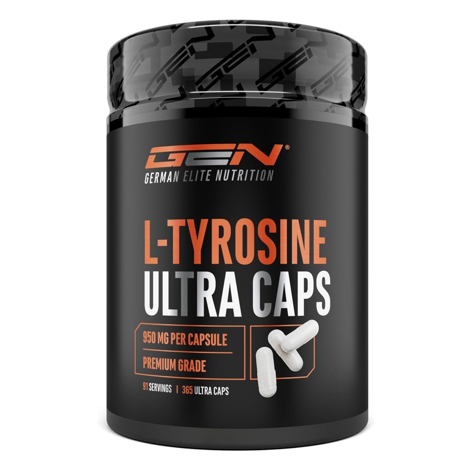 L-Tyrosine Ultra 950mg | 365 capsule | German Elite Nutrition