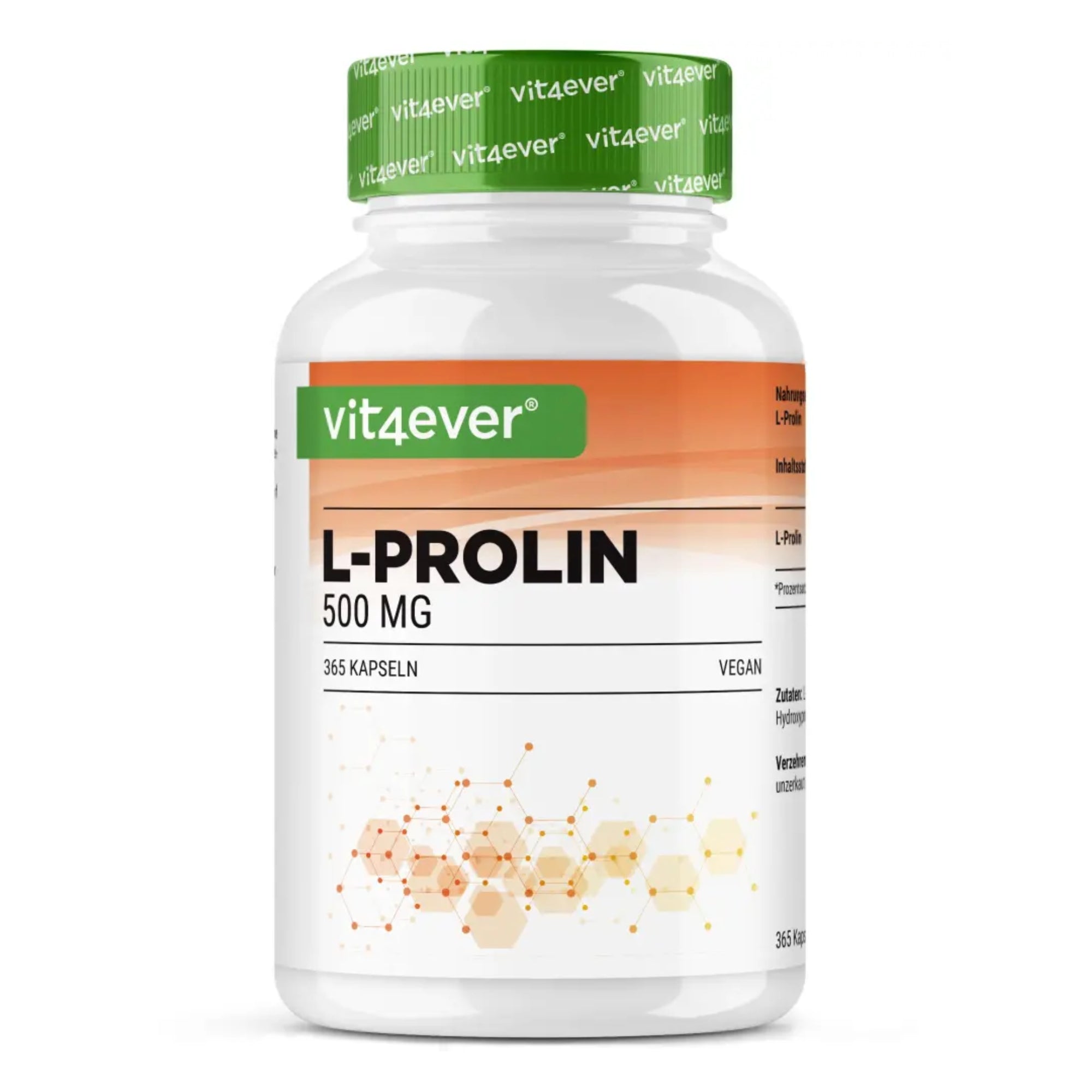 L-Prolina 500mg Vit4ever