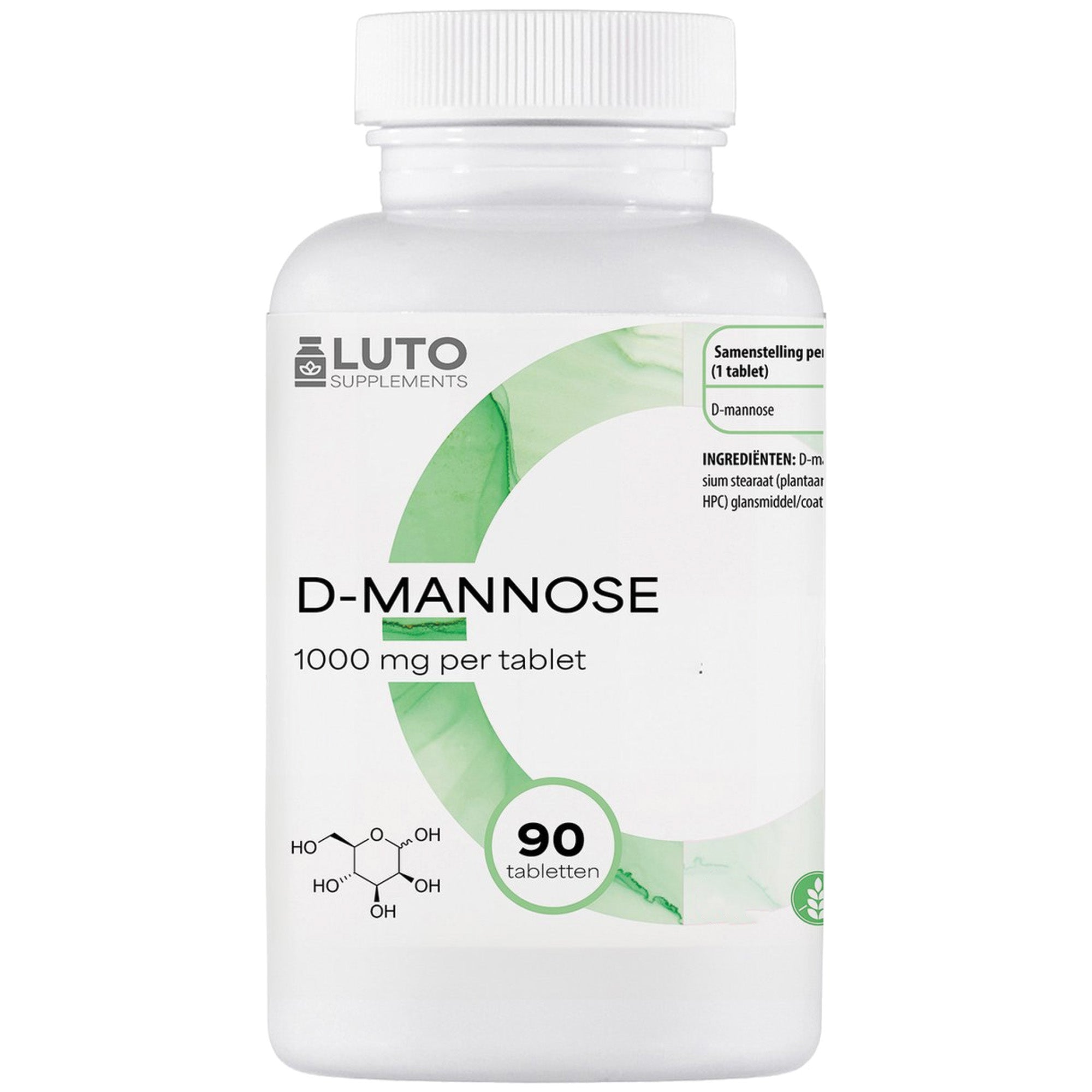 LUTO Supplements D-Mannosio 1000mg 90 compresse per il supporto di reni e vie urinarie | acquista in Italia