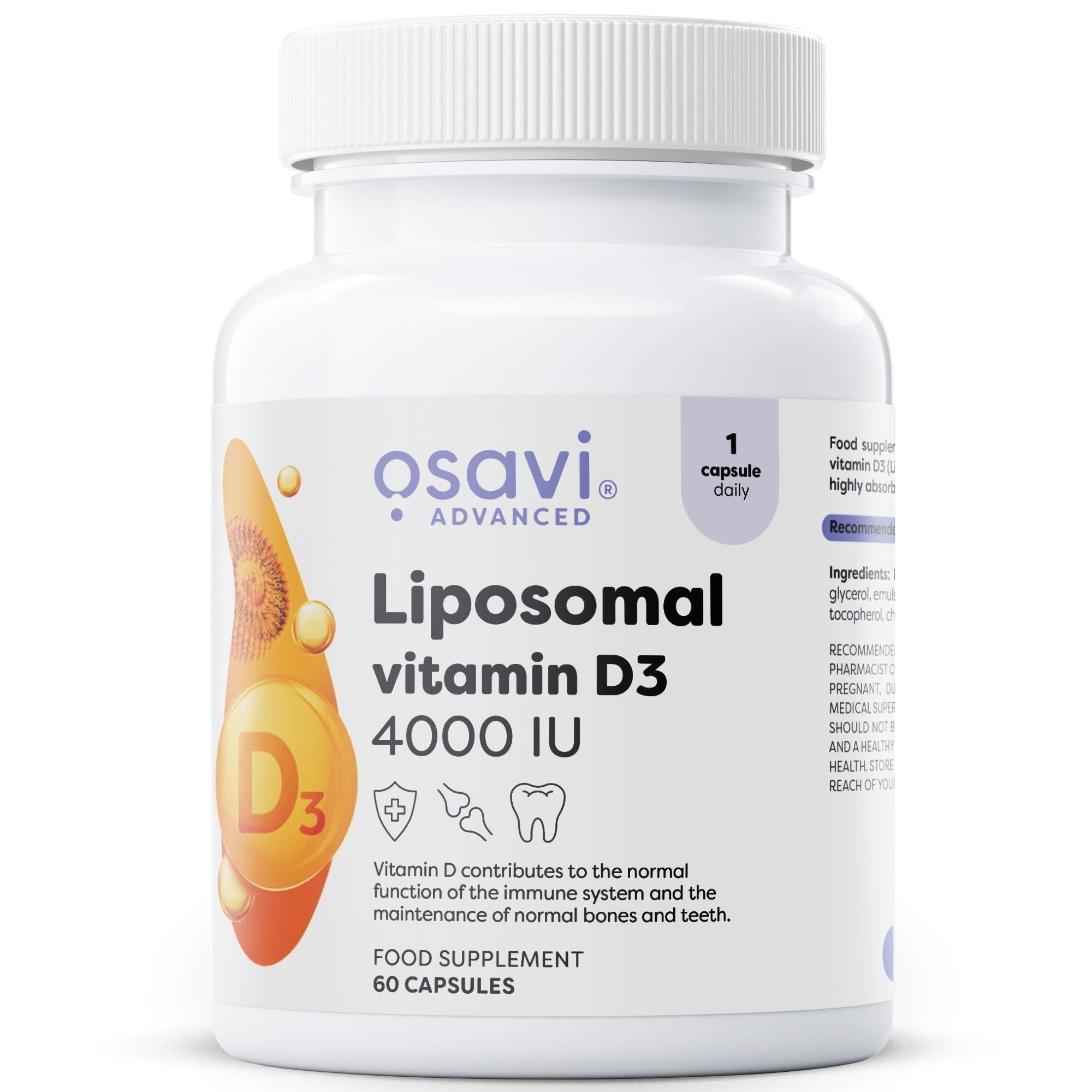Osavi Vitamina D3 Liposomiale 4000 UI (Liposovit-D3) - 60 capsule integratore vitaminico | acquista in Italia