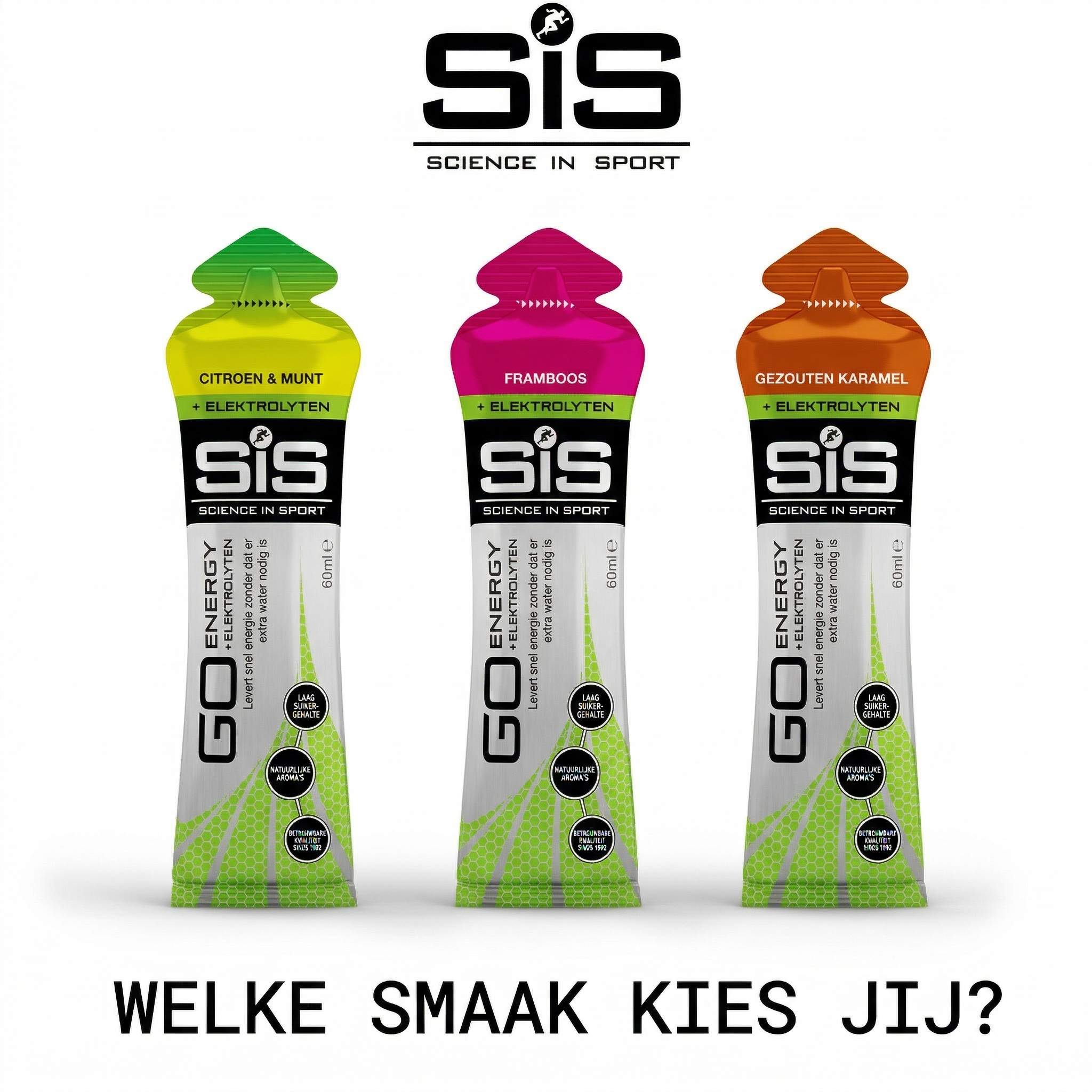 SiS Go Isotonic Energygel + Electrolyte | Lampone