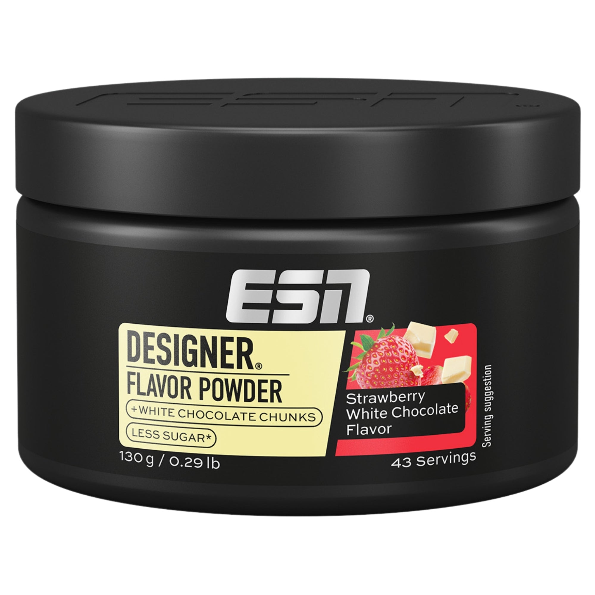 ESN Designer Flavor Powder Strawberry White Chocolate 130 g 43 porzioni