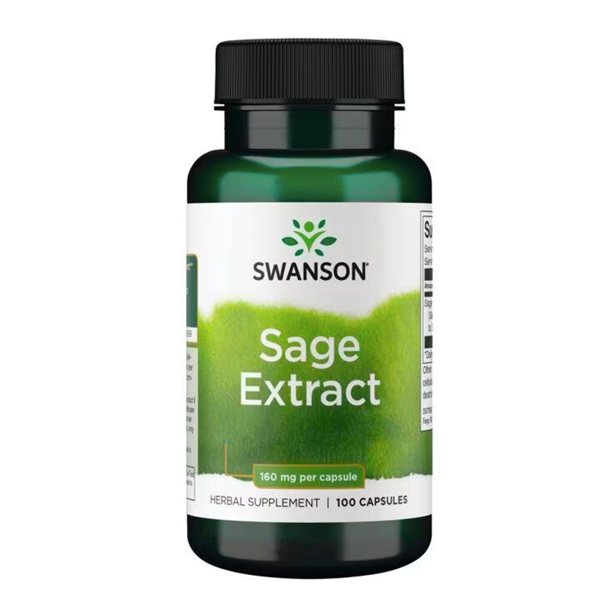 Swanson Estratto di Foglie di Salvia | 320mg Antiossidante | 100 Capsule per la Salute Cognitiva