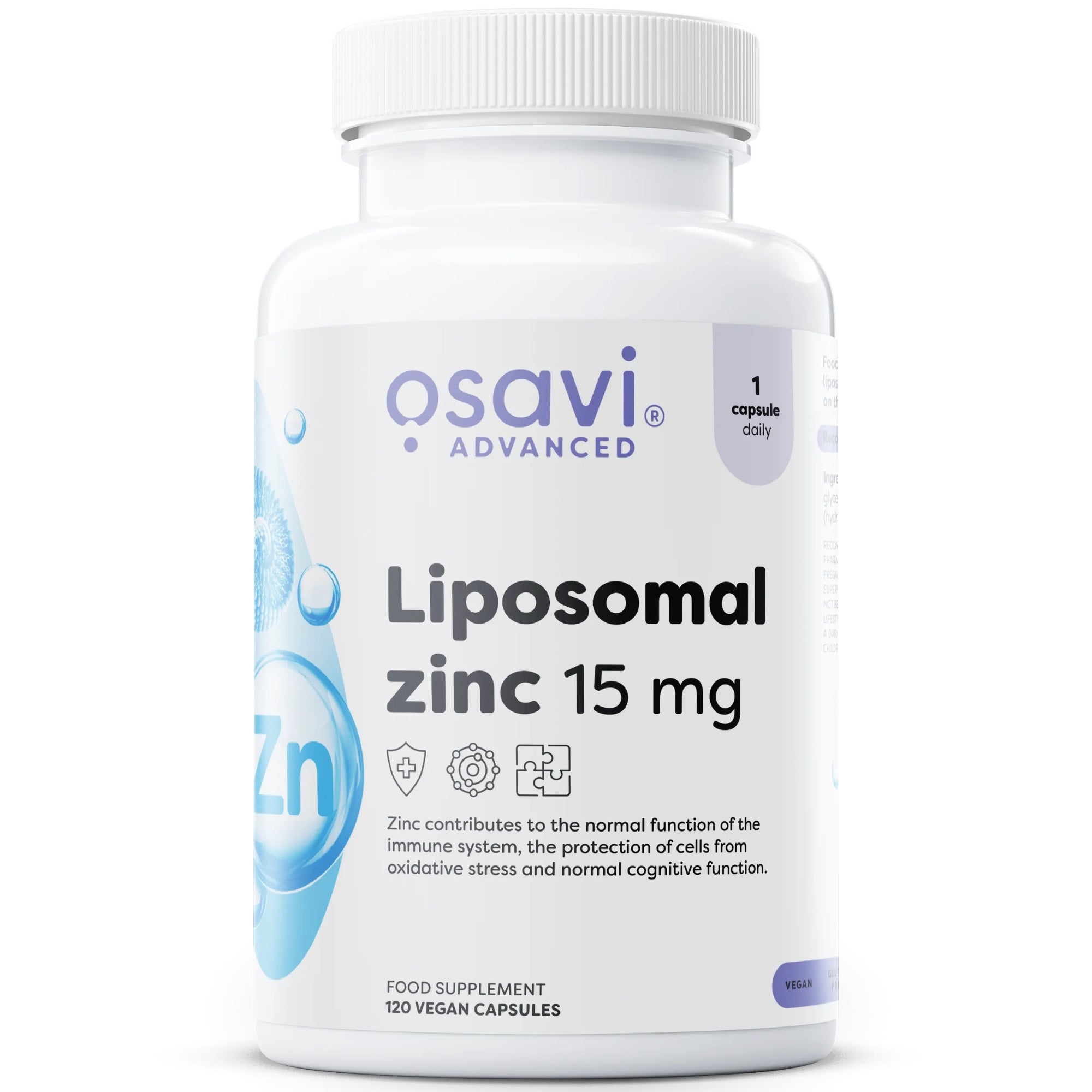 Osavi Zinco Liposomiale 15mg (Liposovit-Zn) - 120 capsule vegane integratore di zinco | acquista in Italia