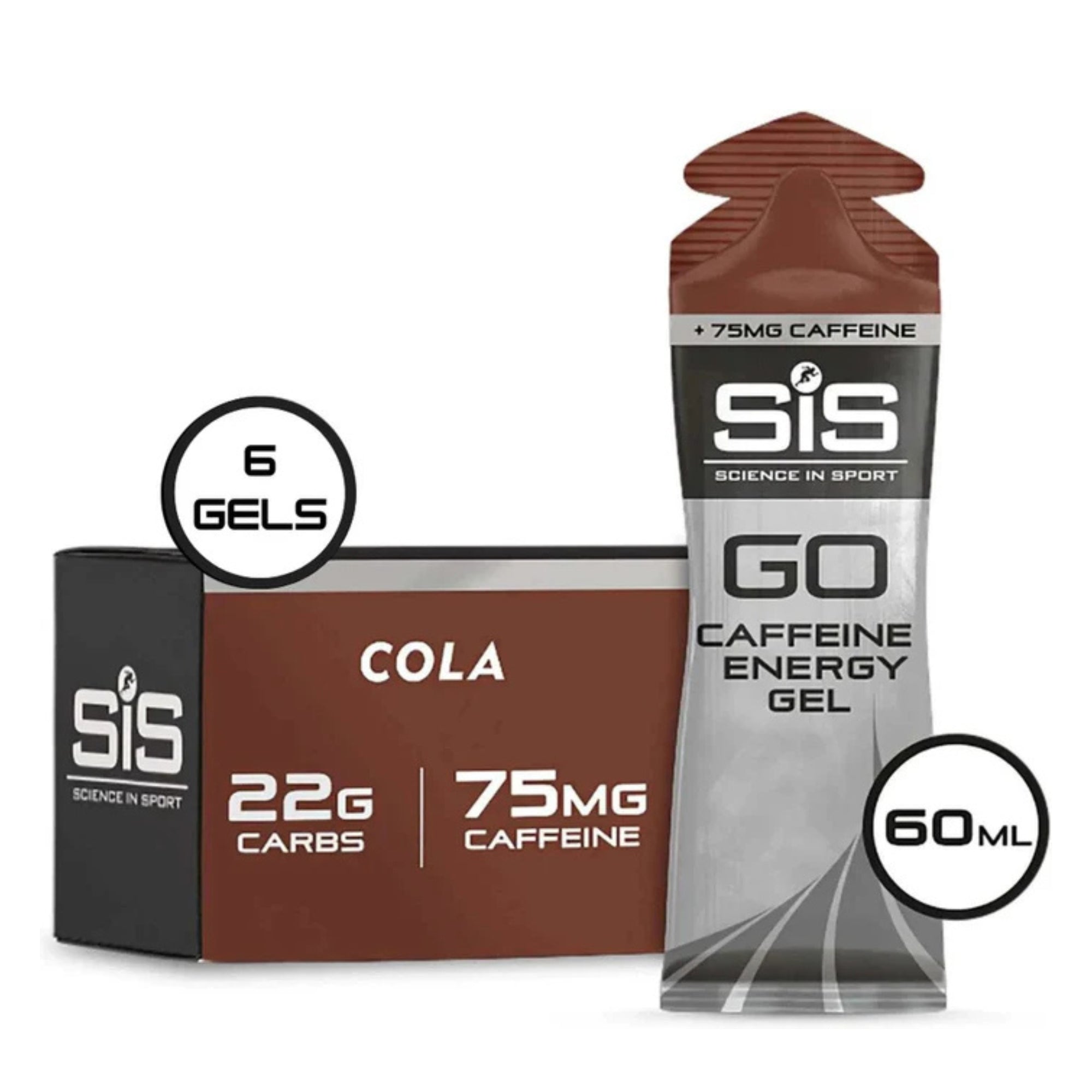 SiS GO Isotonic Energygel + Caffeina Cola 6 pezzi