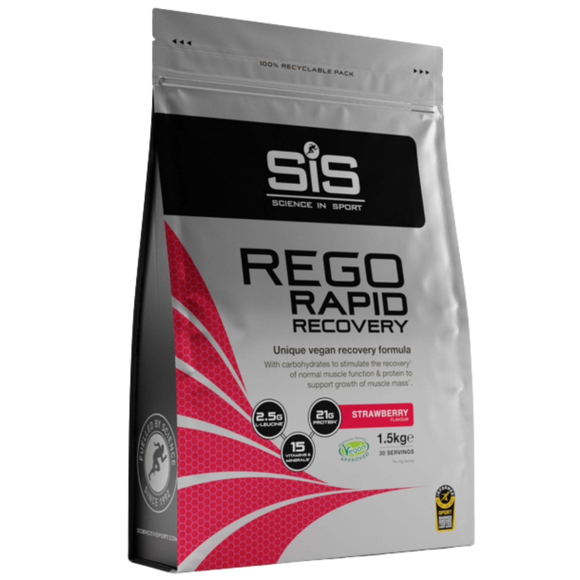 SiS REGO Rapid Recovery Drink in polvere | 20g di proteine per porzione | Fragola