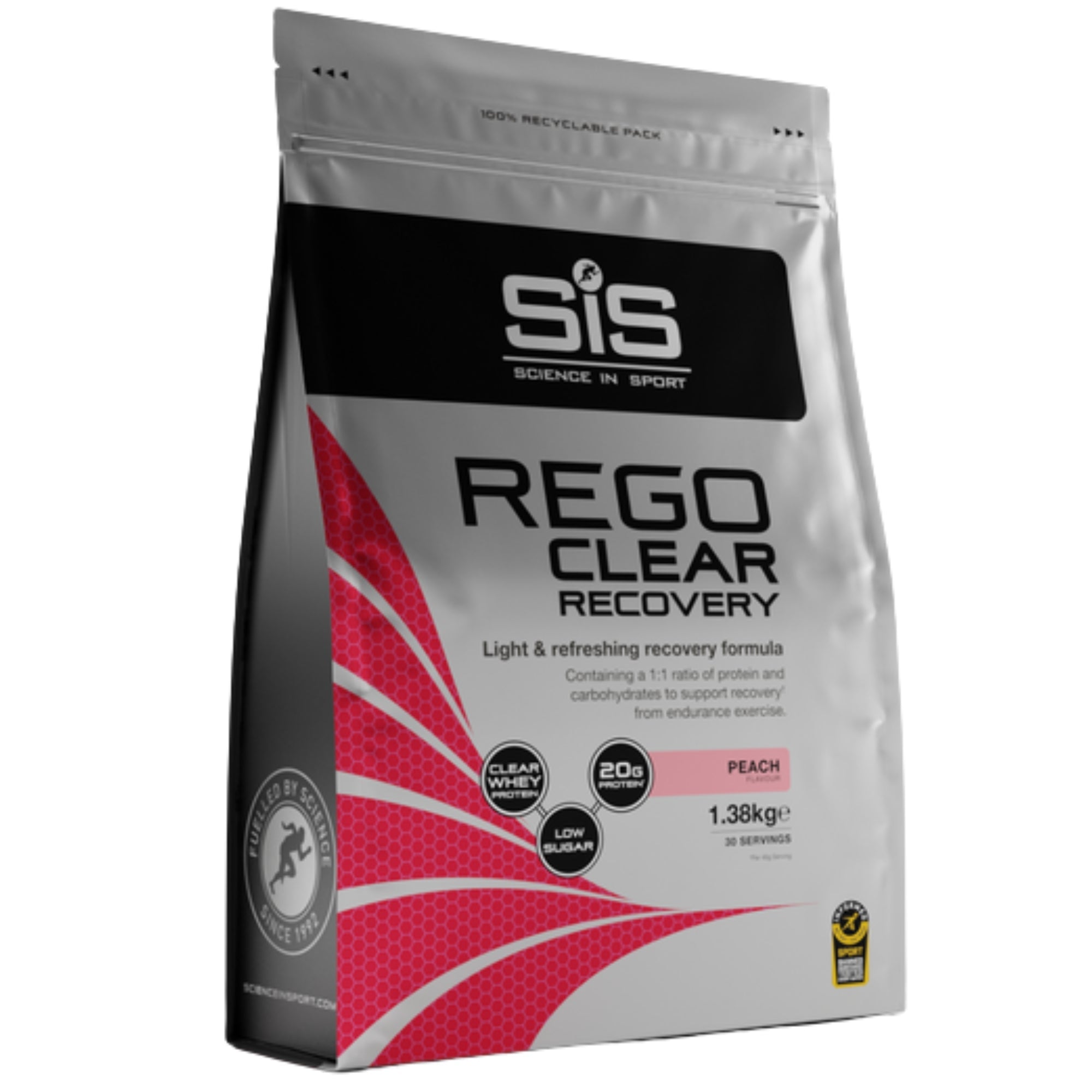 SiS REGO Clear Whey Isolato Protein Recovery Drink | Limonata Proteica | Pesca