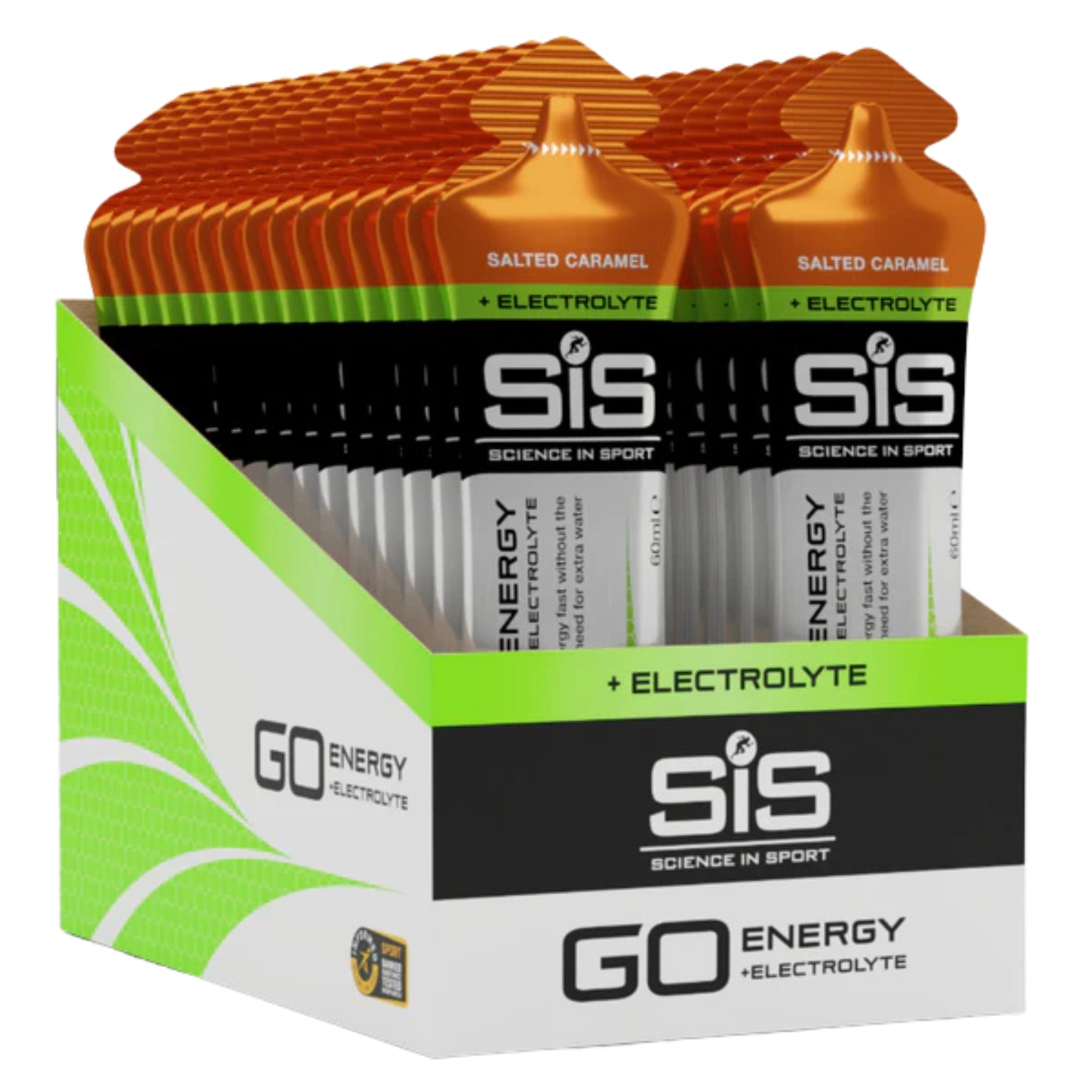 SiS GO Isotonic Energygel + Elettroliti Caramello Salato 30 pezzi