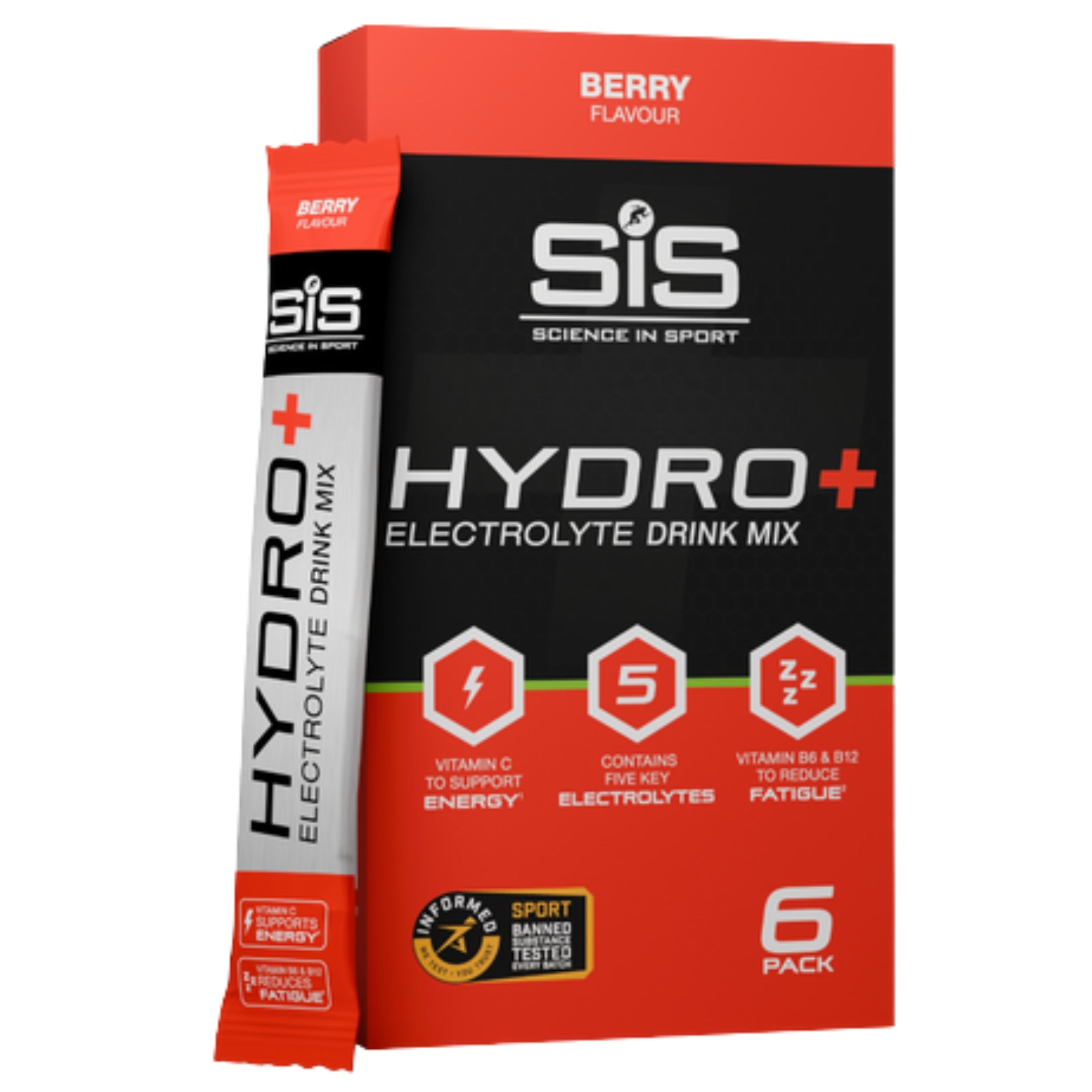 SiS Hydro+ Drink Mix | Elettroliti | Berry | 6-Pack
