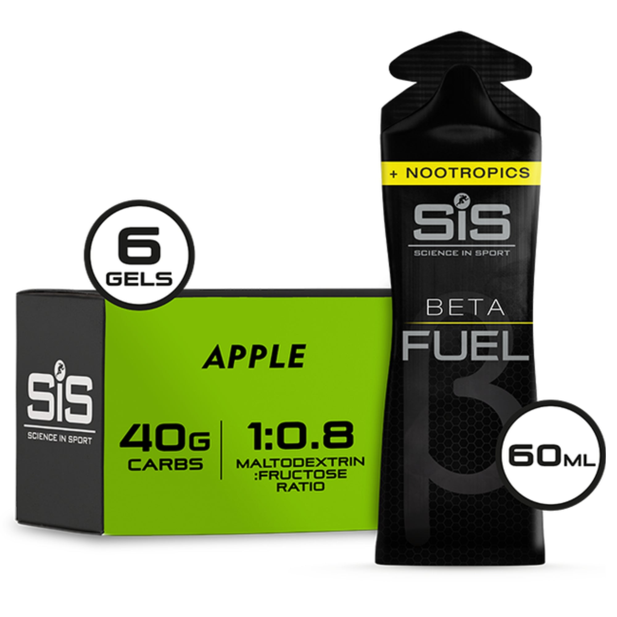 SiS Beta Fuel Gel Nootropics Mela 6 pezzi