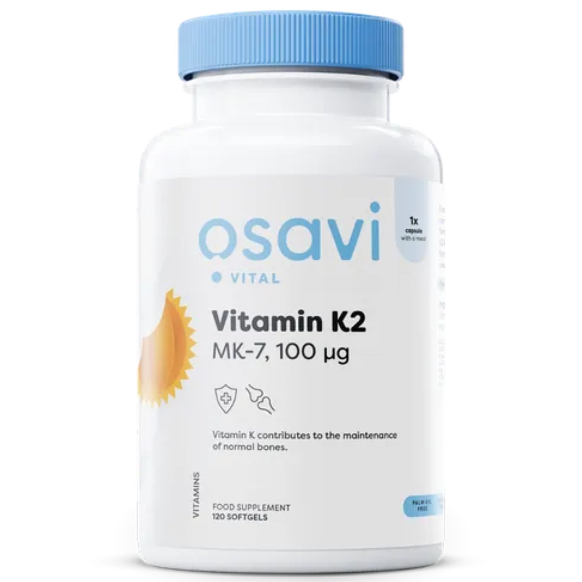Osavi Vitamina K2 MK-7 100mcg - 120 softgel integratore vitaminico | acquista in Italia