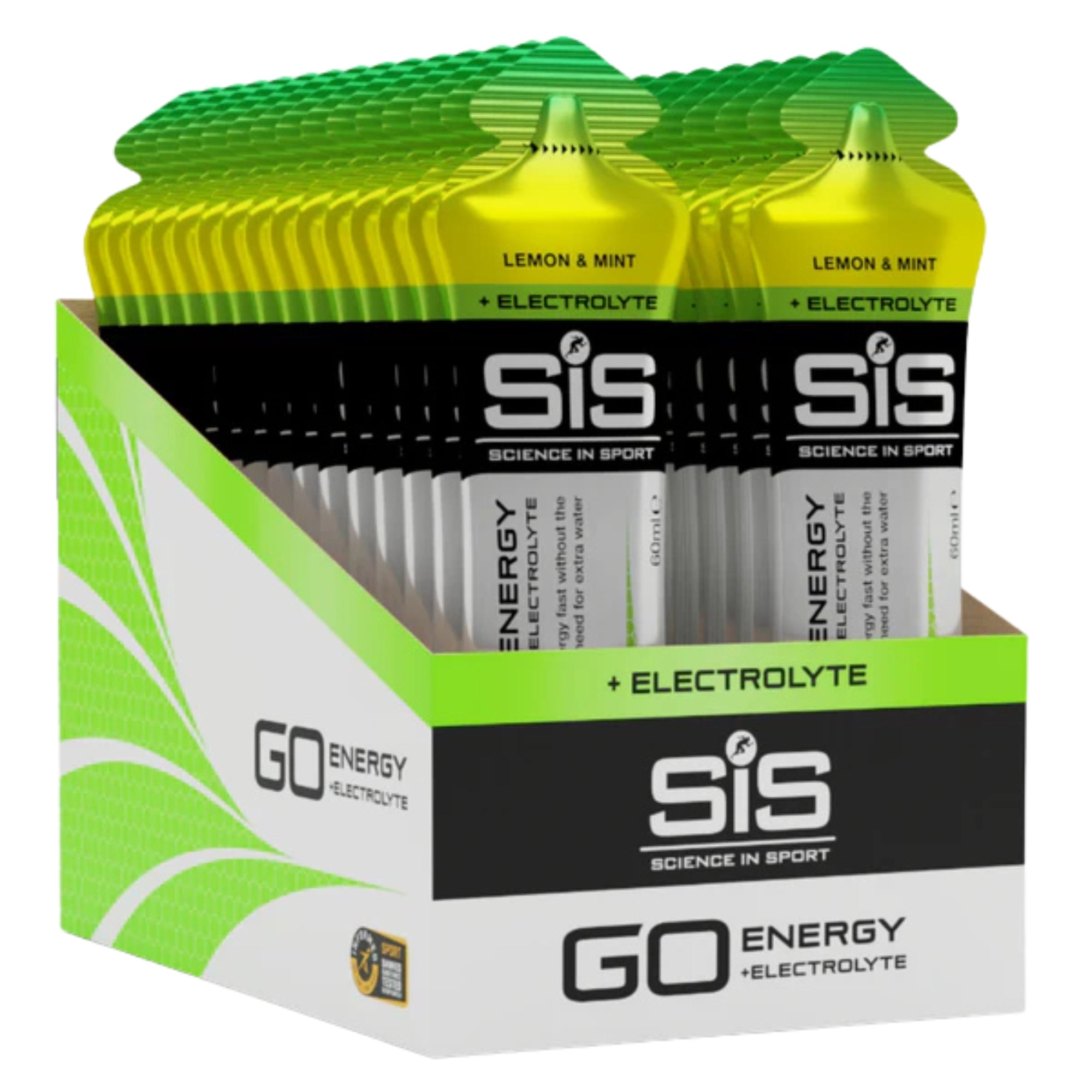 SiS GO Isotonic Energygel + Elettroliti Limone e Menta 30 pezzi