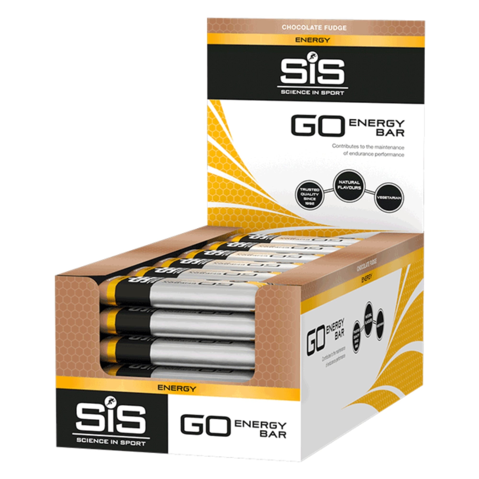 SiS GO Energy Bar | 25 g di carboidrati per barretta | 30 pezzi | Chocolate Fudge