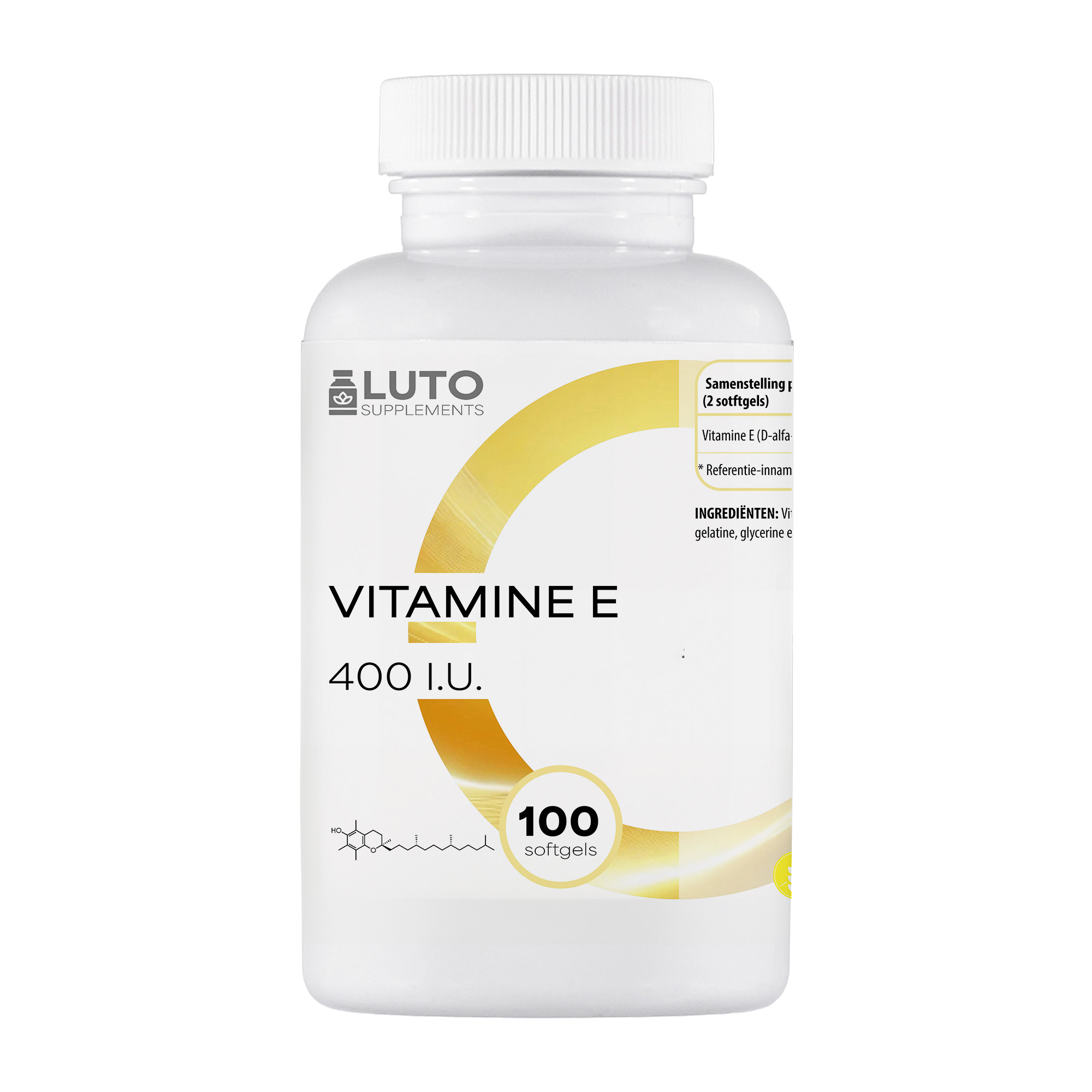 LUTO Supplements Vitamina E 400 I.U. 100 softgel integratore di vitamina E naturale | acquista in Italia