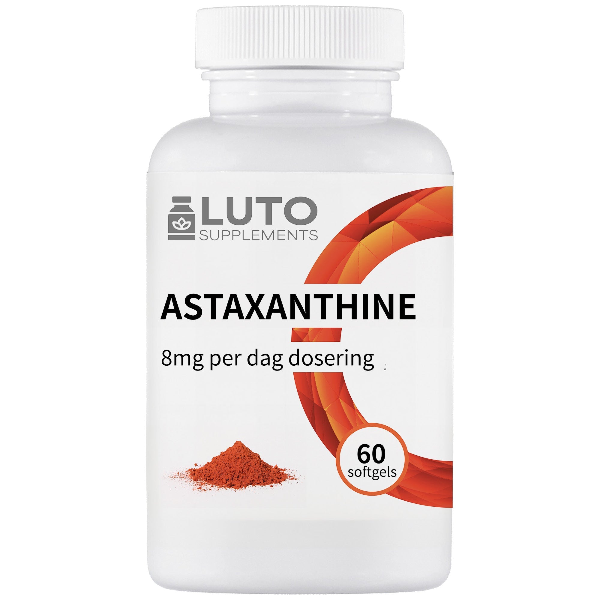 LUTO Supplements Astaxantina 8mg 60 softgel da microalghe con vitamina E | acquista in Italia