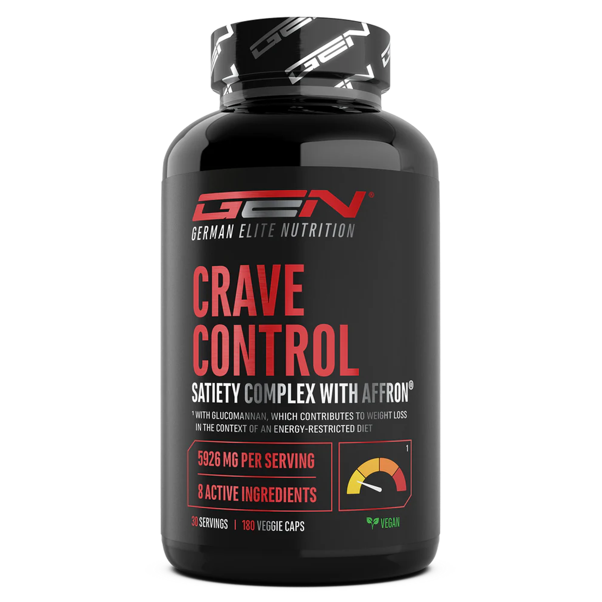 Crave Control | Glucomannano + Affron | 180 Capsule | GEN