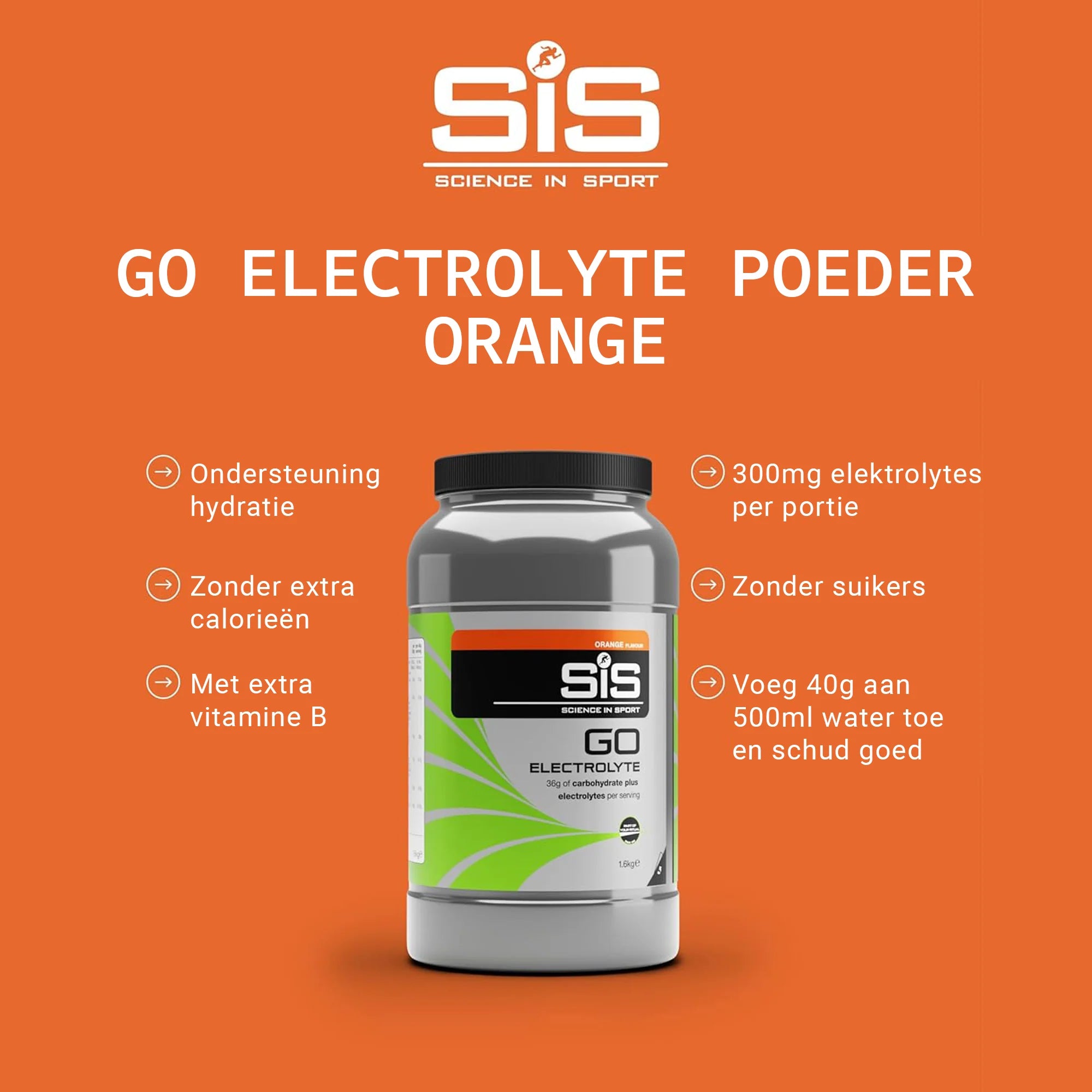 SiS GO Electrolyte Arancia immagine prodotto da 1600g #Formato_1600g