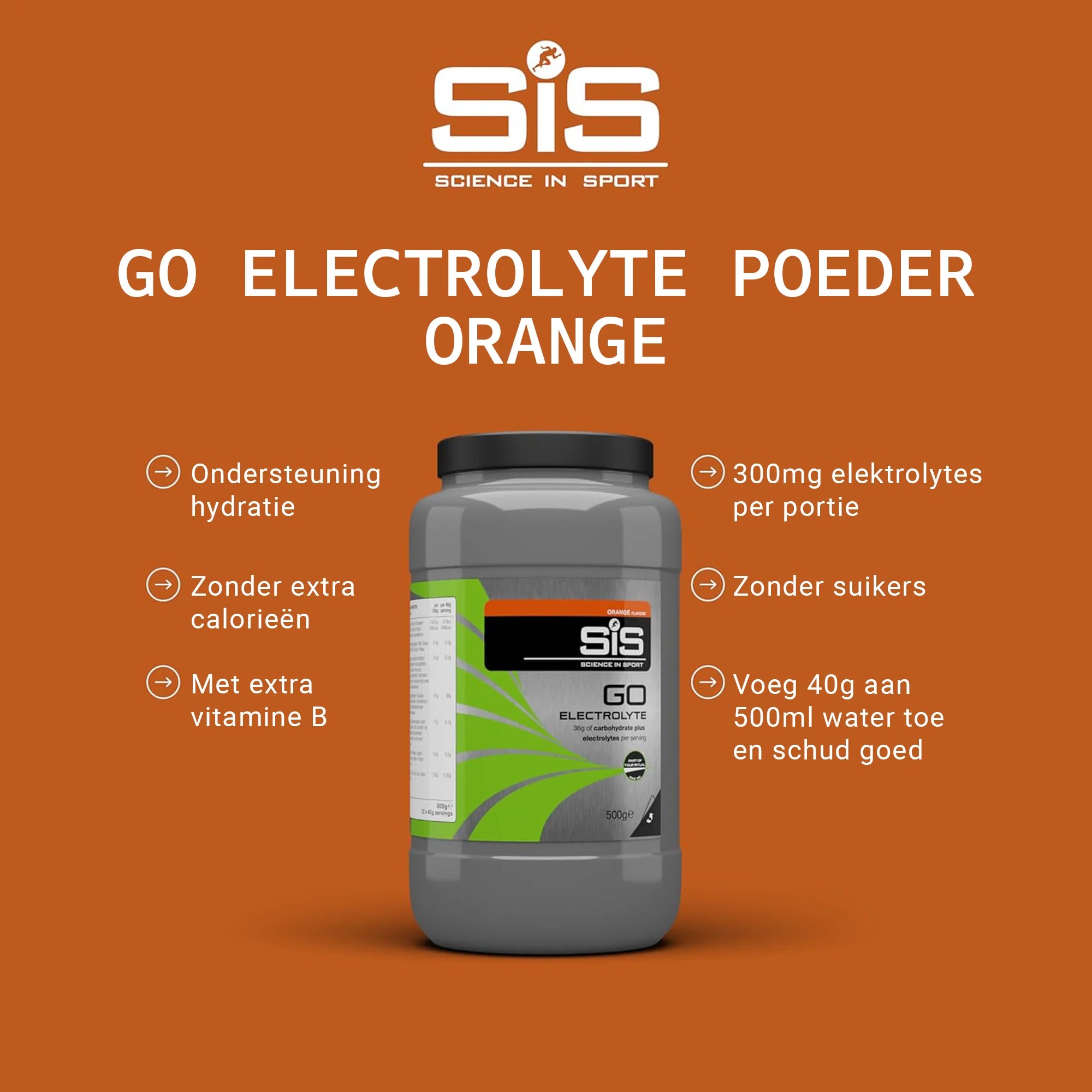 SiS GO Electrolyte Arancia immagine prodotto da 500g #Formato_500g