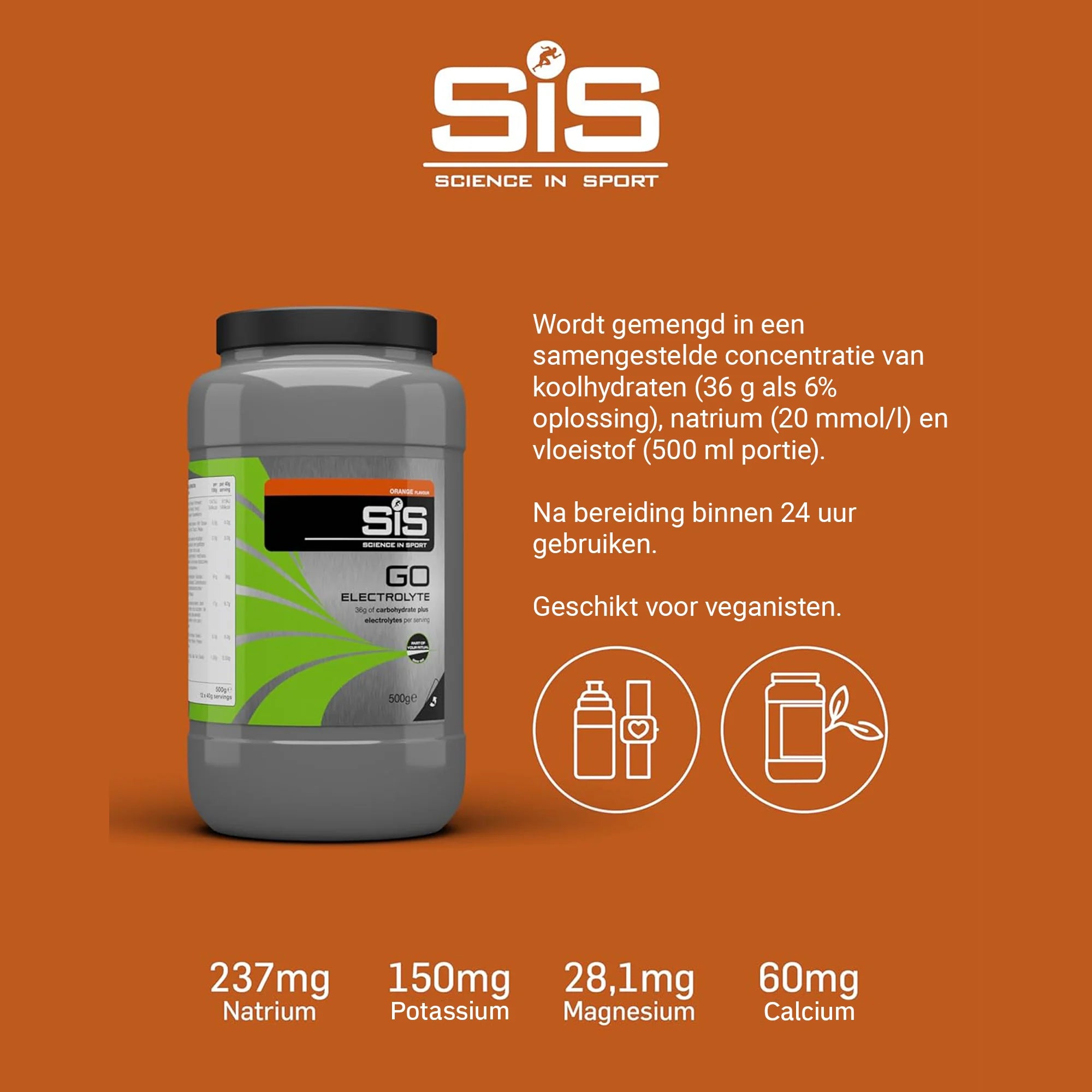 SiS GO Electrolyte Arancia dettagli prodotto da 500g #Formato_500g