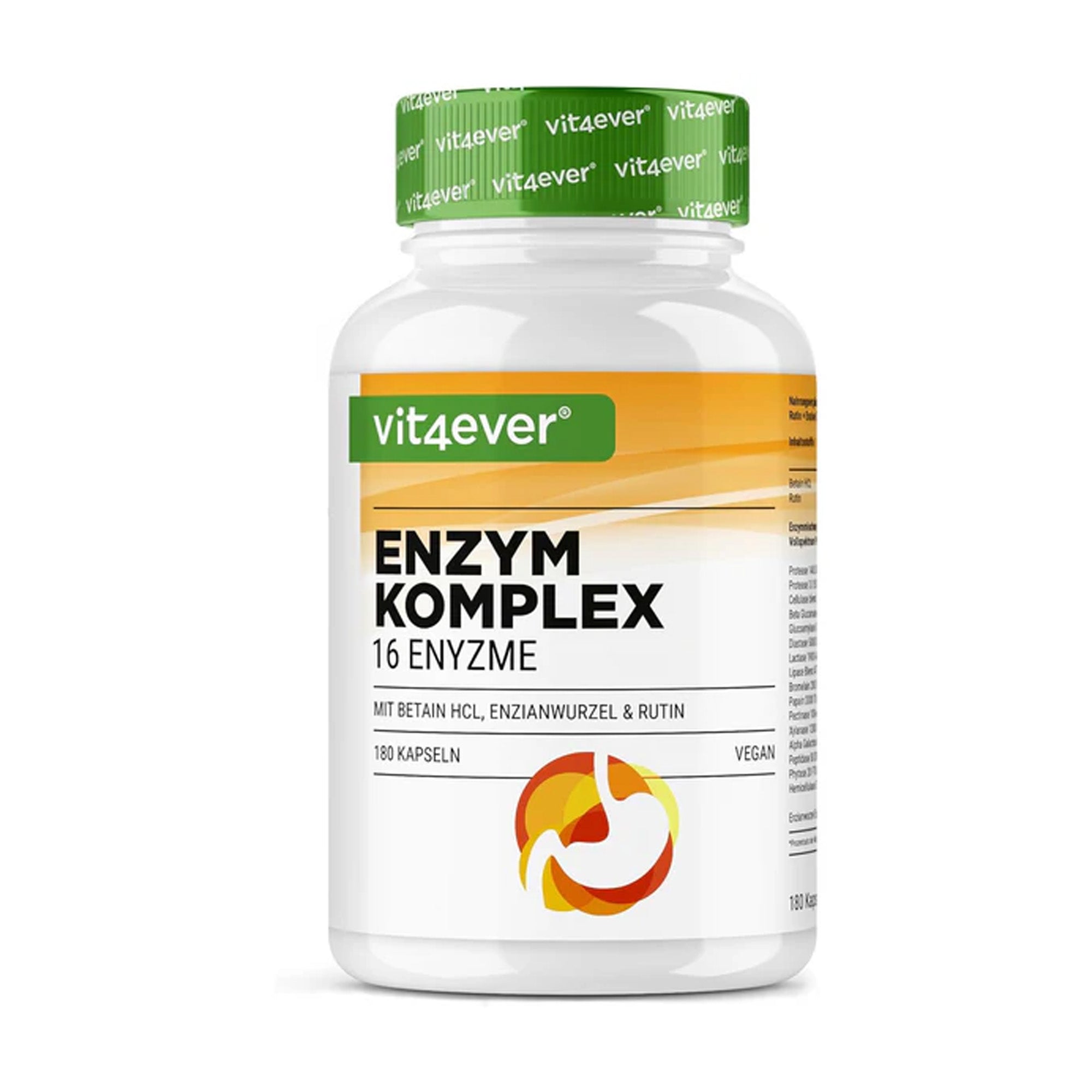Complesso enzimatico Vit4ever con bromelina, papaina e rutina - 180 capsule gastroresistenti