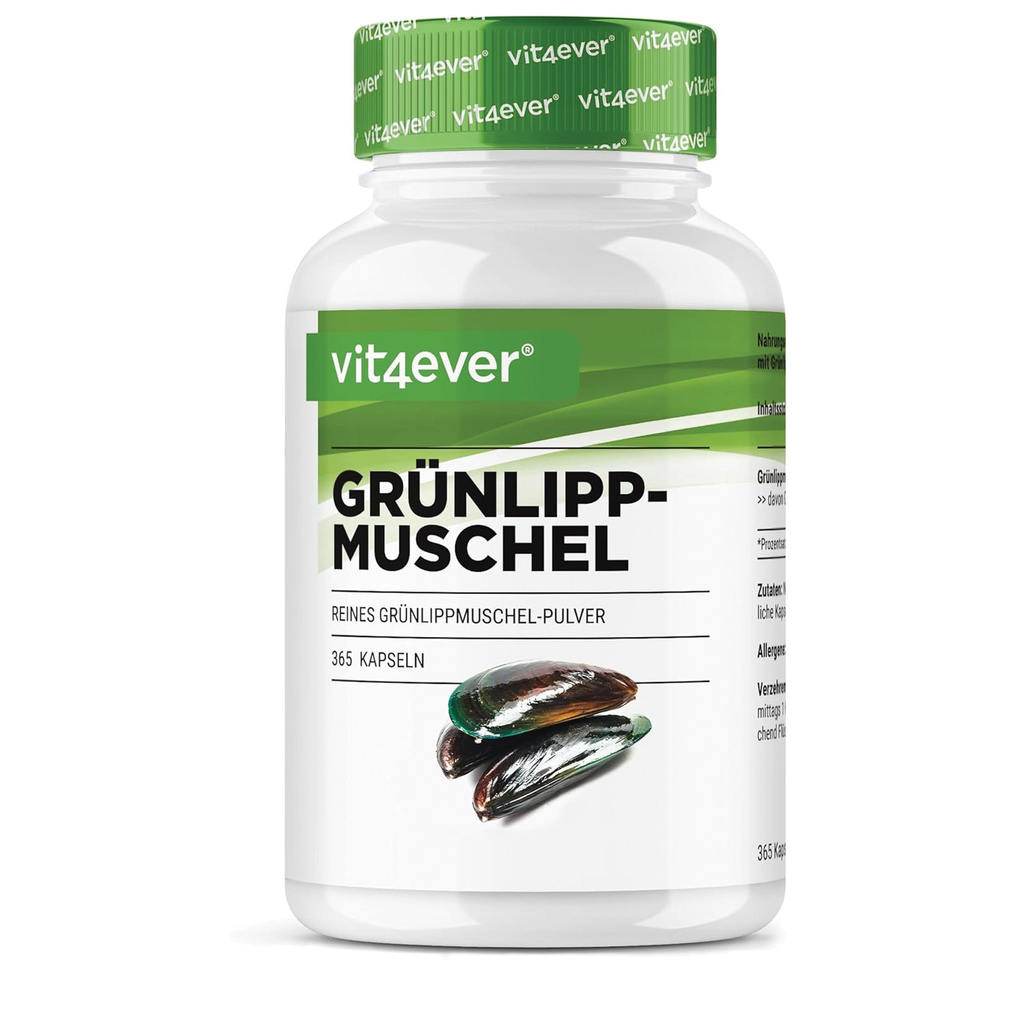 Vit4ever Cozza Verde 600mg - 365 capsule