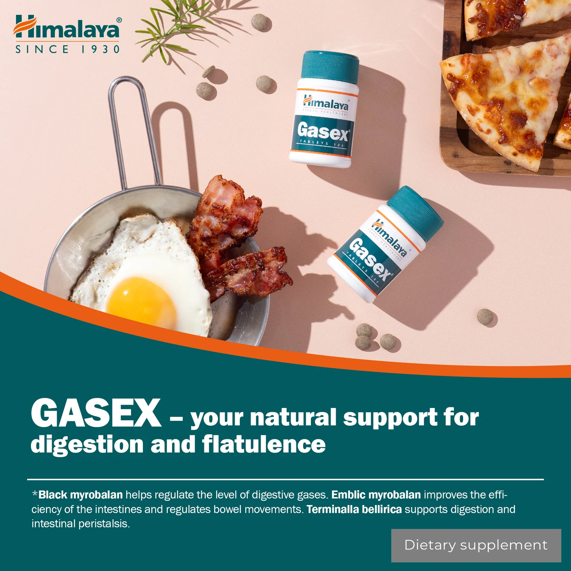 Himalaya Gasex, supporto naturale per la digestione e la flatulenza