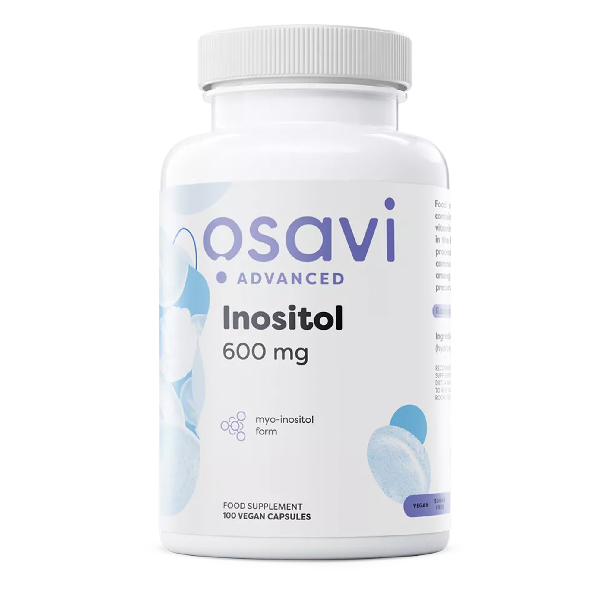 Osavi Mio-Inositolo 600mg - 100 capsule vegane integratore di inositolo | acquista in Italia