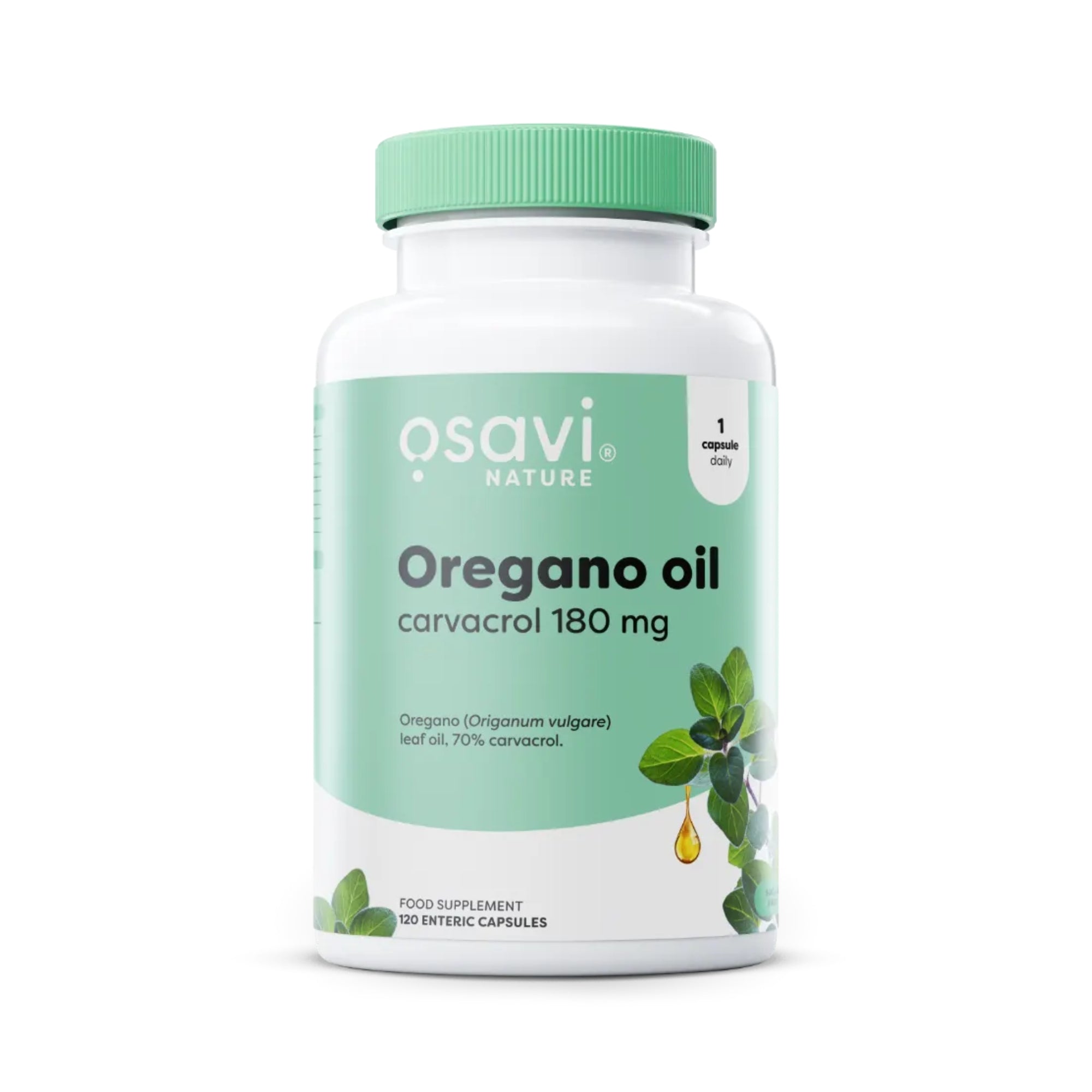 Osavi Olio di Origano con 180mg di carvacrolo - 120 capsule gastroresistenti (Origanum vulgare) | acquista in Italia