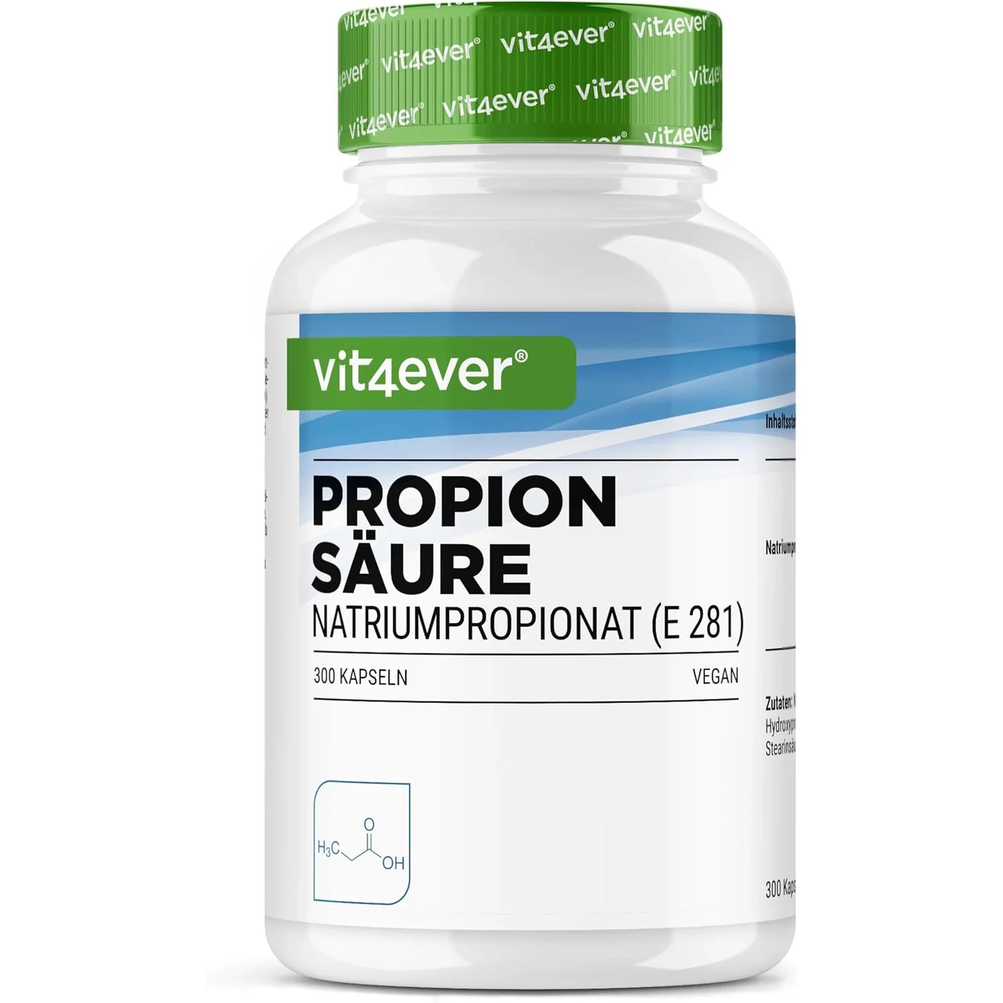 Barattolo Vit4ever Acido Propionico con 300 capsule vegane