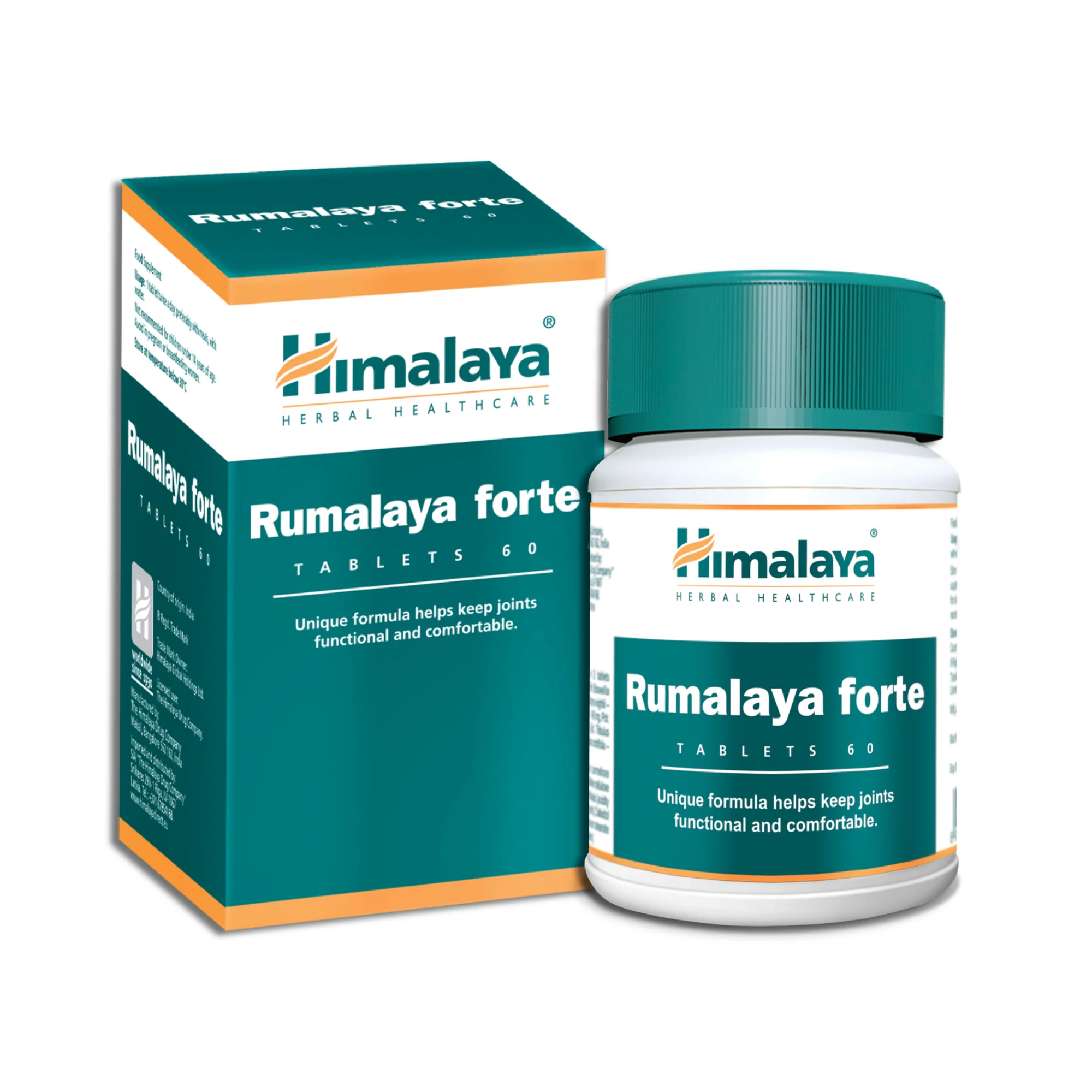 Himalaya Rumalaya Forte scatola e barattolo con 60 compresse