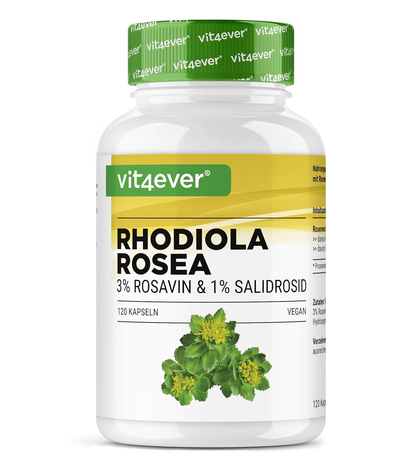 Estratto di Rhodiola Rosea 500mg in capsule di Vit4ever