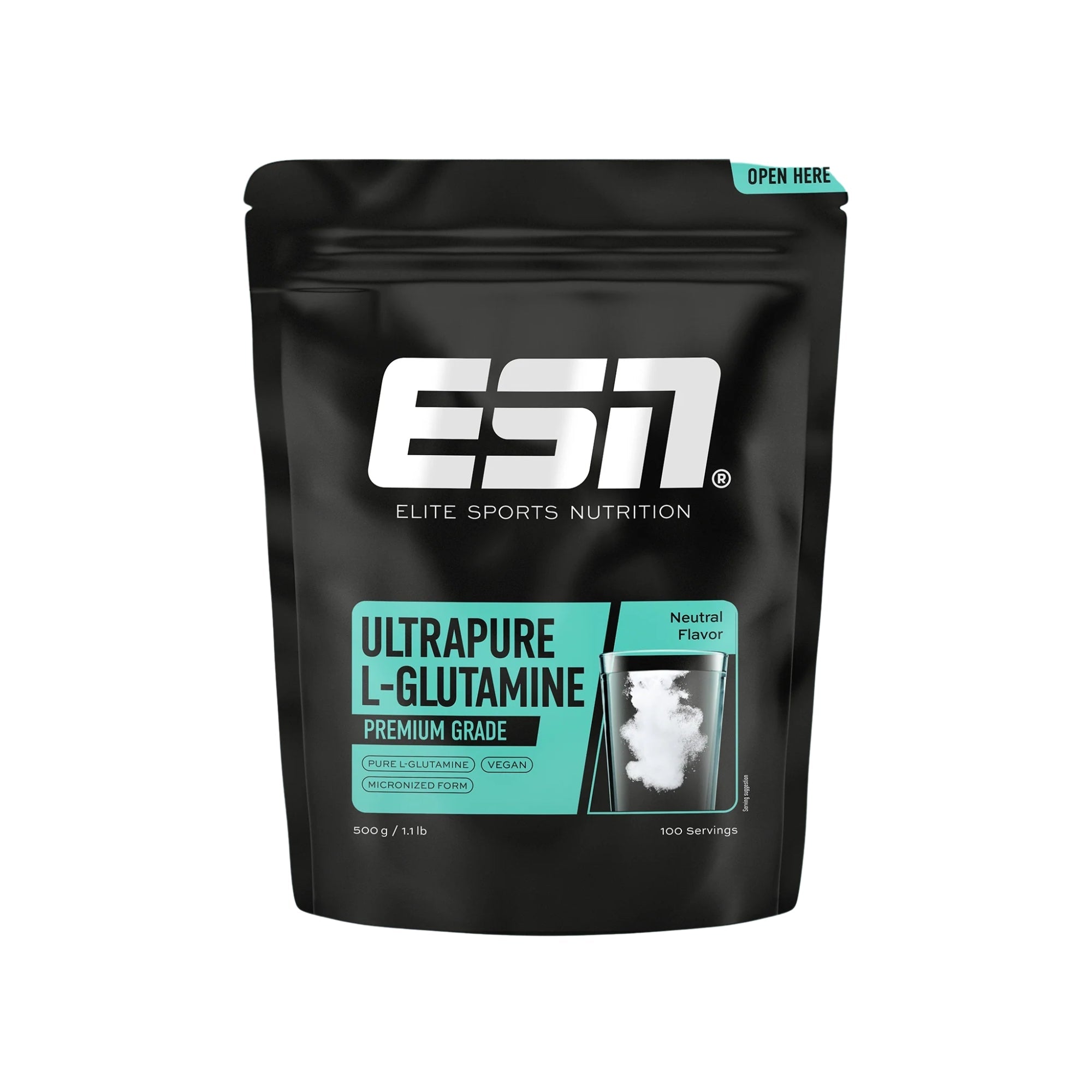ESN L-glutammina polvere 500 g 100 porzioni